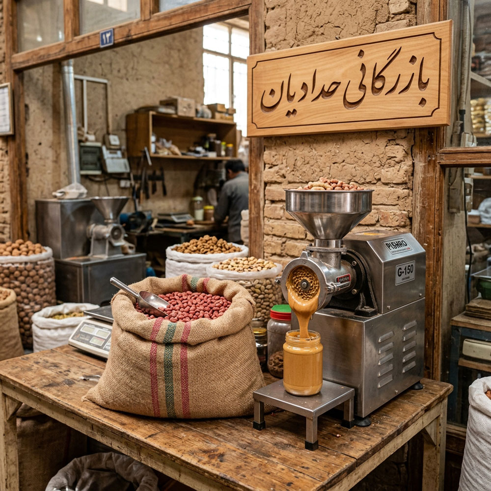 کارگاه تولید کره بادام زمینی